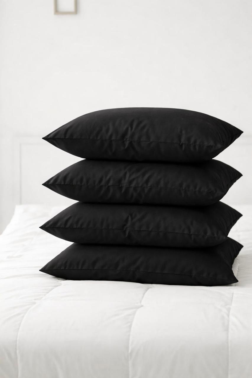 Combo X4 Almohadas Relax Premium Vellón Negro