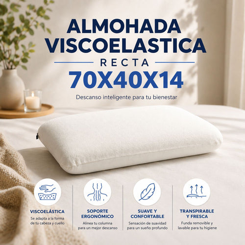 Almohada inteligente recta 70x40x14 Harmony