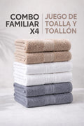 Combo x4 Juego De Toallas 420grs