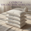 Combo x4 almohadas inteligentes rectas