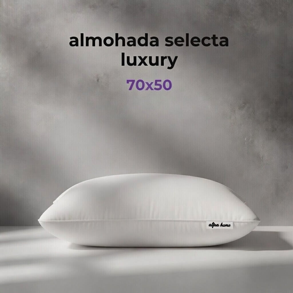 Almohada De Vellon Selecta Luxury Blanco 70x50