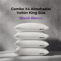 Combo x4 almohadas American King 90x40