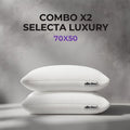 Combo x2 Almohadas De Vellon Selecta Luxury 70x40