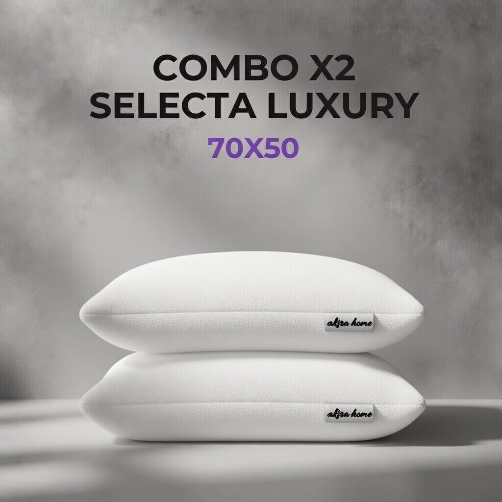Combo x2 Almohadas De Vellon Selecta Luxury 70x40