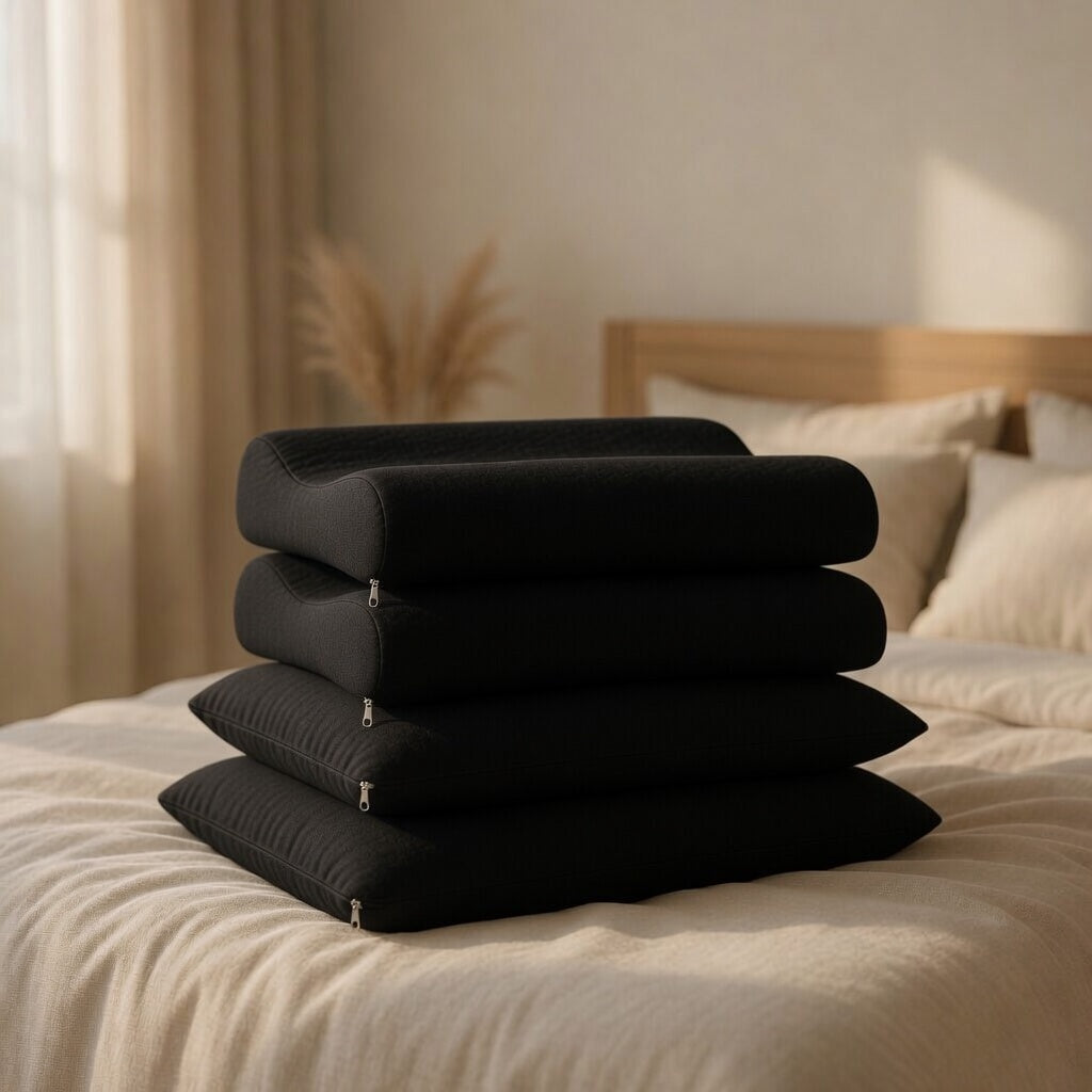 Combo x4 almohada inteligente (2 rectas y 2 cervicales) 60x35x11