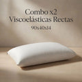 Combo x2 Almohadas Viscoelásticas  King Size 90x40